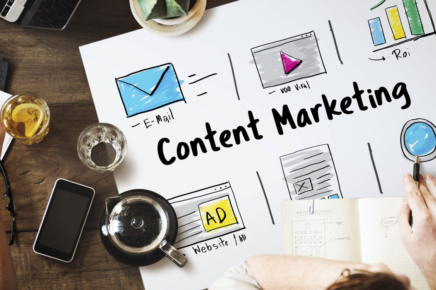 Online Strategy Media Marketing Icons